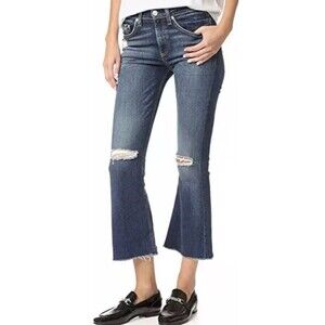 RARE Rag & Bone/Jean 10 Inch Crop Flare Distressed Mabel Wash Jeans Sz 29 Casual